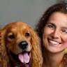 Jane with her spaniel Charlie