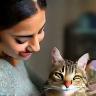 Sandeep with Luna the cat